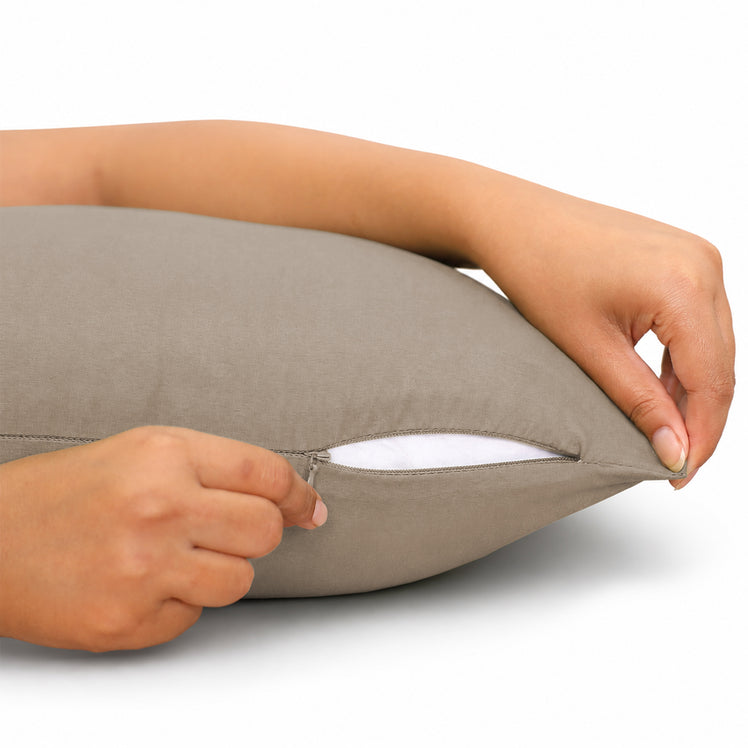 Microfibre Plain Cushion Covers for Sofa & Bed