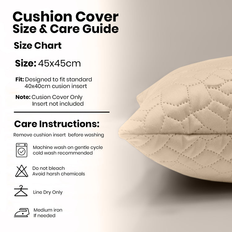 Velvet Embossed Pattern Cushion Covers Pebbles