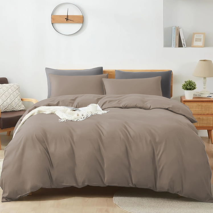 4 Piece Bedding Set Duvet Cover, Pillowcases & Fitted Sheet