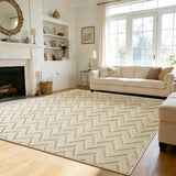 Modern Chevron Zig Zag Pattern Area Rug & Runner