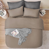 4 Piece Bedding Set Duvet Cover, Pillowcases & Fitted Sheet