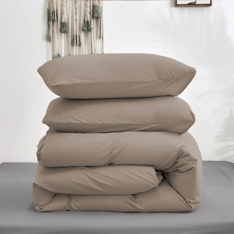 4 Piece Bedding Set Duvet Cover, Pillowcases & Fitted Sheet