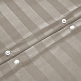 Stripe Beige Duvet Cover Set With Pillowcases