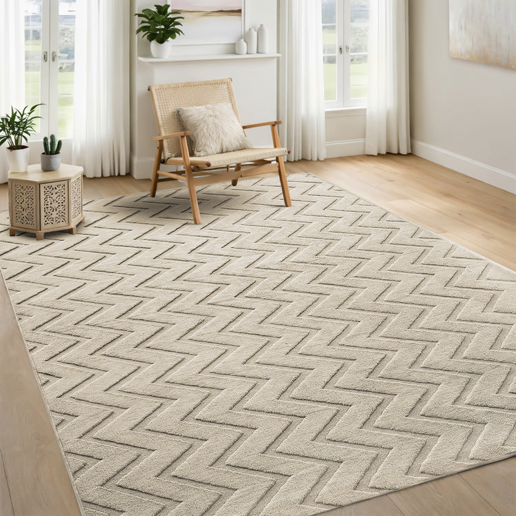 Modern Chevron Zig Zag Pattern Area Rug & Runner