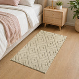 Modern Geometric Tufted Non-Slip High-Low Pattern Rugs
