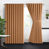 Blackout Ready Made Eyelet Curtains Beige