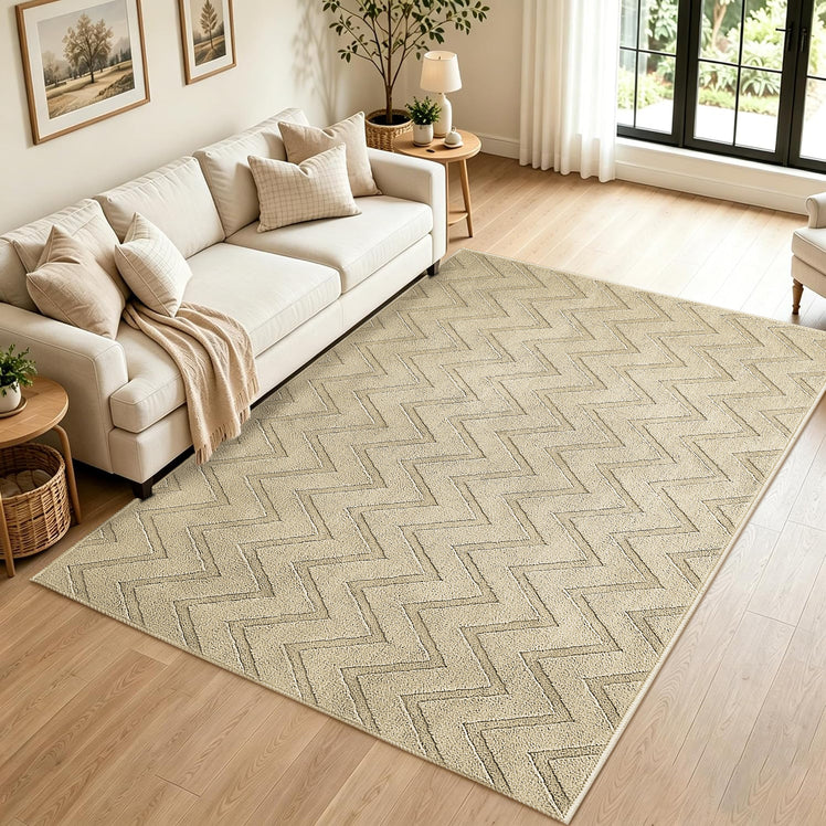 Modern Chevron Zig Zag Pattern Area Rug & Runner