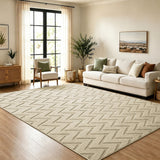 Modern Chevron Zig Zag Pattern Area Rug & Runner