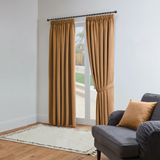 Pencil Pleat Blackout Curtains Beige