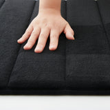 Memory Foam Bath Mat Black