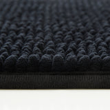 Chenille Bath Mat Black