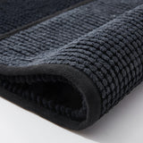 Chenille Bath Mat Black