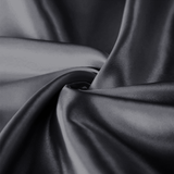 Satin Silk Pillowcases Pair Black