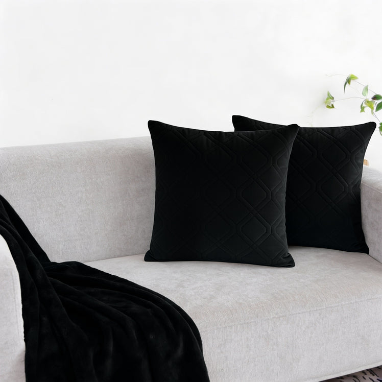 Velvet Embossed Cushion Covers Diamond