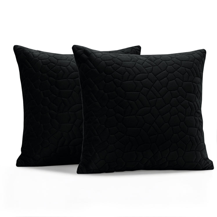 Velvet Embossed Pattern Cushion Covers Pebbles
