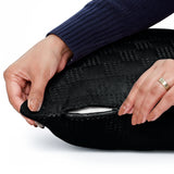 Velvet Embossed Pattern Cushion Covers Check