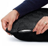 Velvet Embossed Pattern Cushion Covers Check