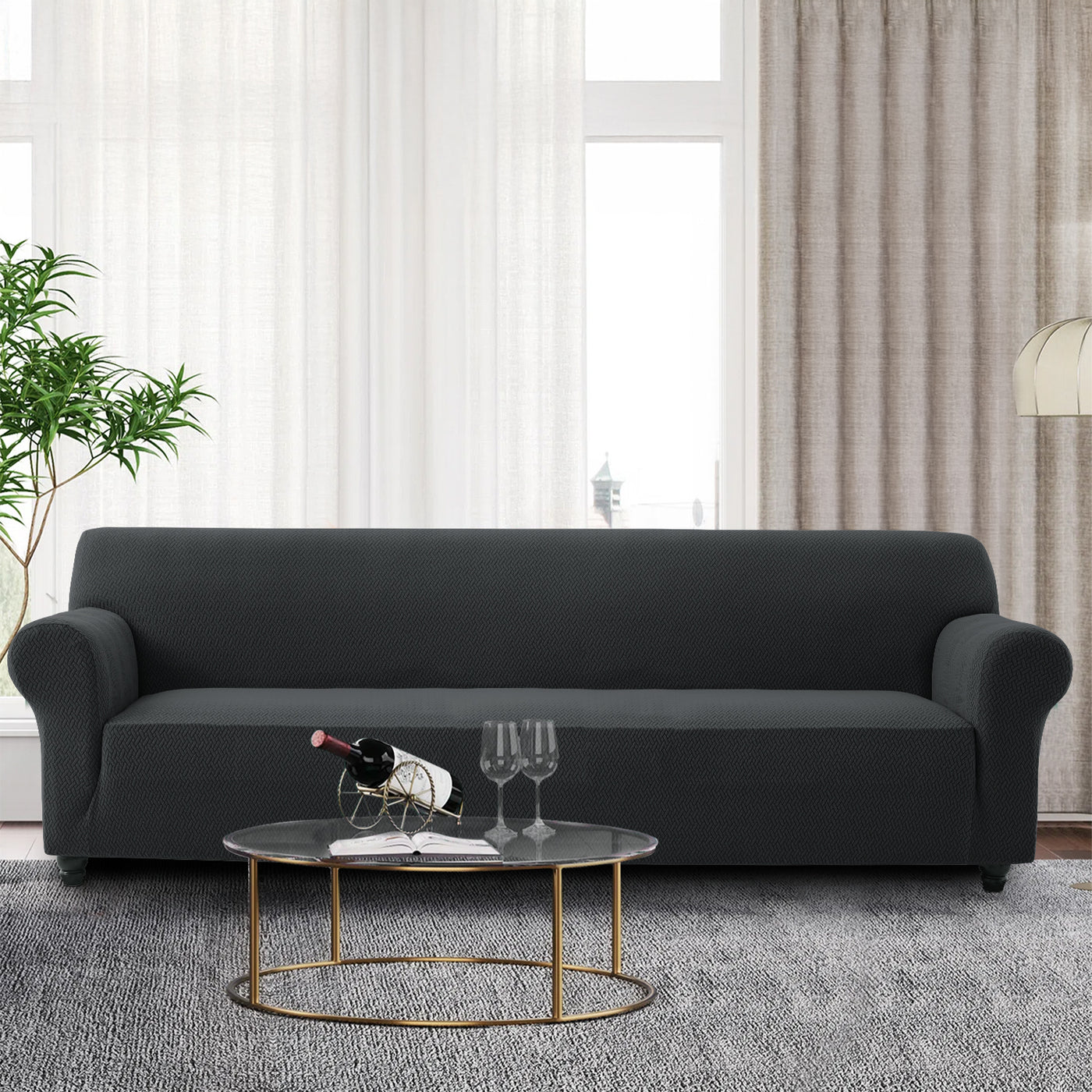 Black Stretch Sofa Covers