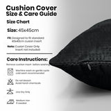 Velvet Embossed Pattern Cushion Covers Check