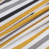 Printed Duvet Cover Set Ochre Stripe