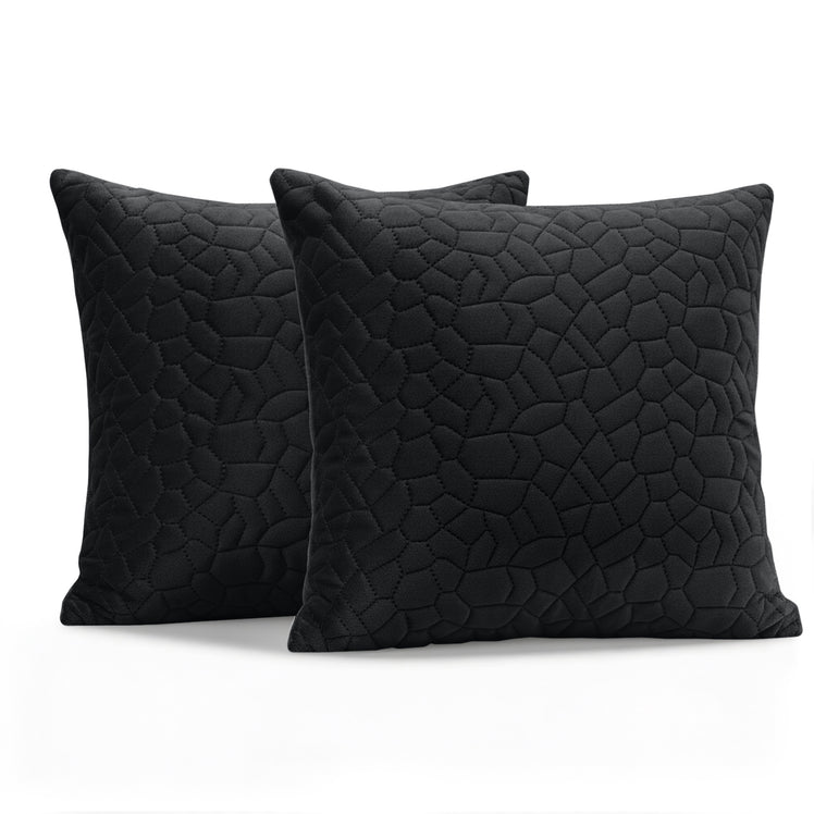 Velvet Embossed Pattern Cushion Covers Pebbles
