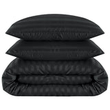 Stripe Duvet Covers Bedding Set with Pillowcases & Fitted Sheet