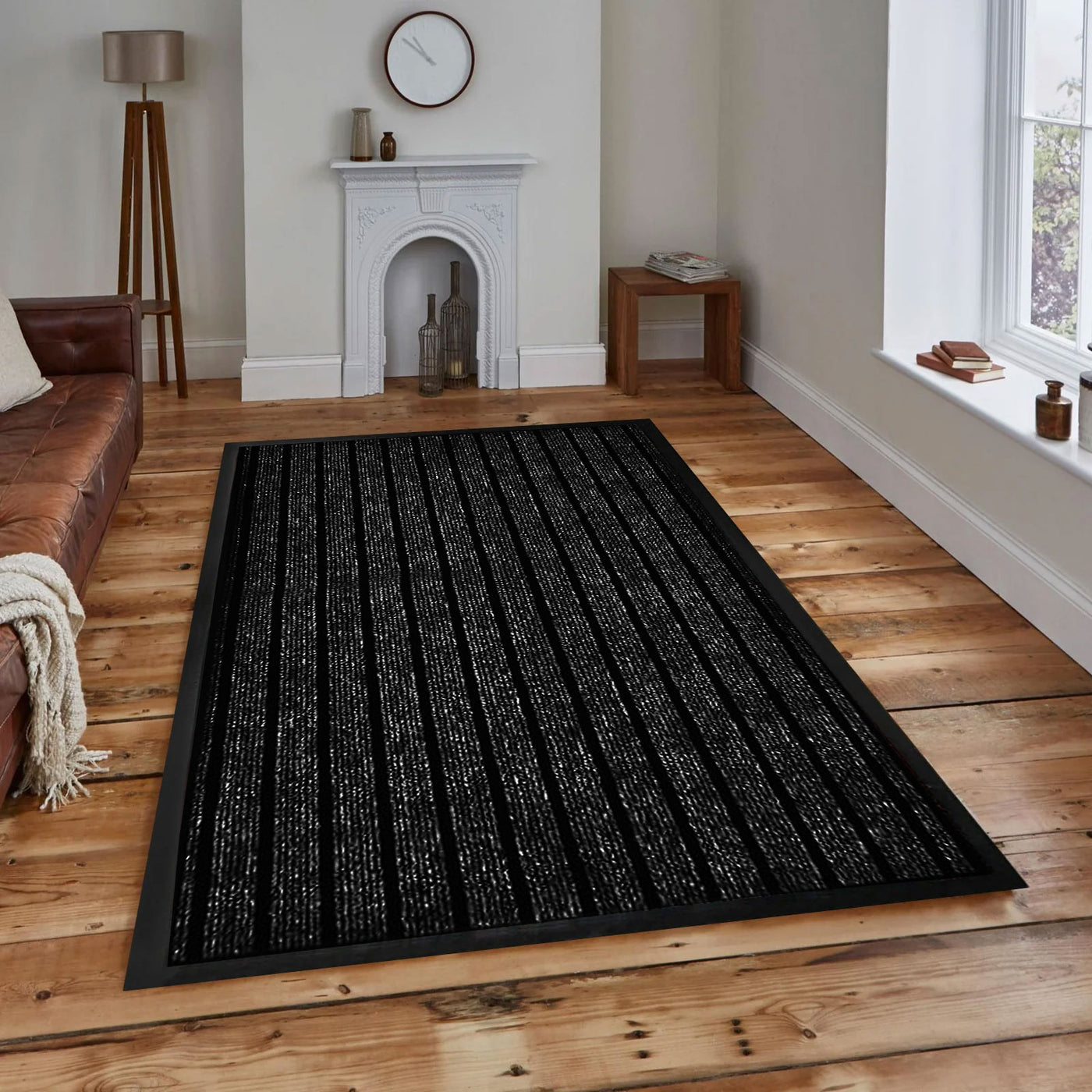Black Door Mats Indoor Outdoor Mats Anti Slip Washable