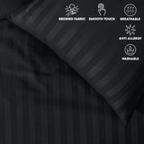 Stripe Duvet Covers Bedding Set with Pillowcases & Fitted Sheet
