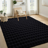 Soft Bubble Rug – Faux Fur Textured Washable Area Rug
