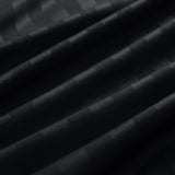 Stripe Black Duvet Cover Set With Pillowcases