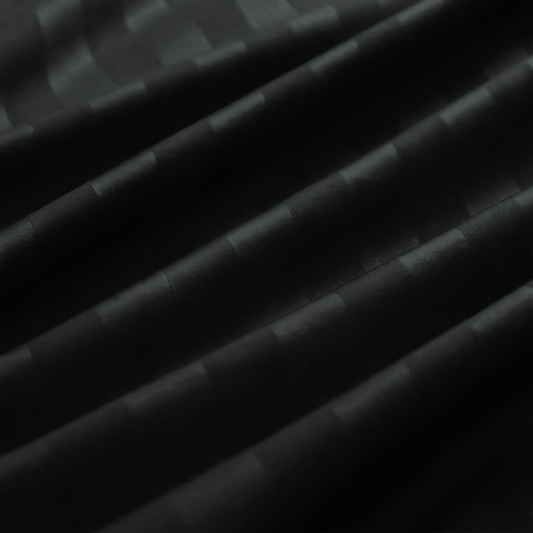 Stripe Black Duvet Cover Set With Pillowcases