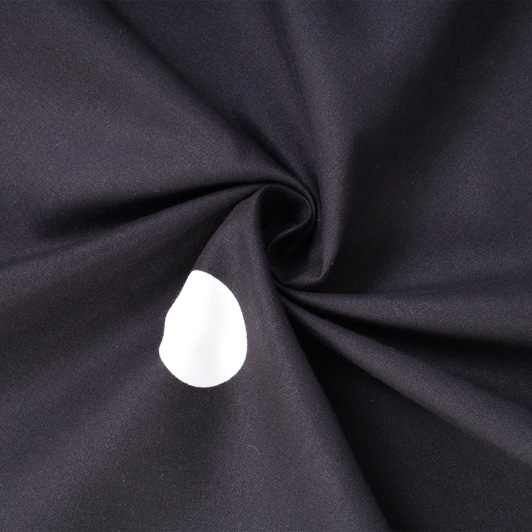 Doted Printed Reversible Duvet Cover Set Black/White