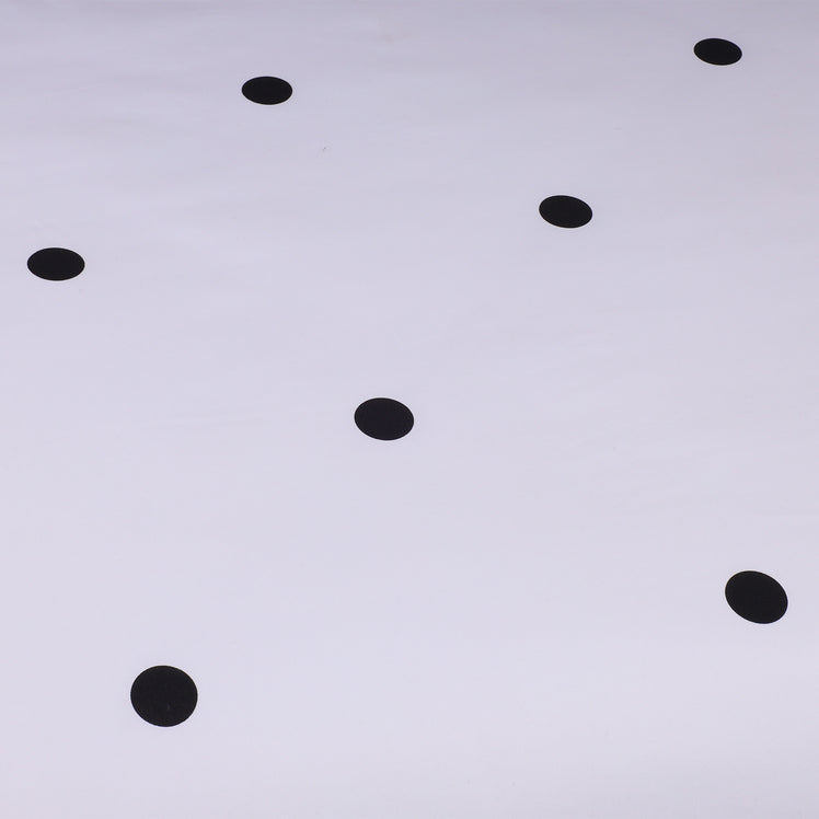 Doted Printed Reversible Duvet Cover Set Black/White