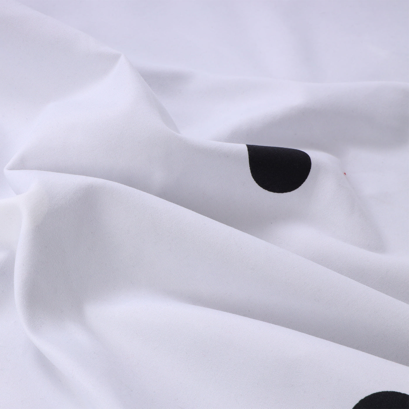 Doted Printed Reversible Duvet Cover Set Black/White