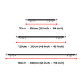 Extendable Sapphire Diamond Curtain Pole Set