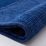 Chenille Bath Mat Navy