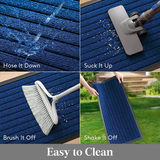 Door Mats Non Slip Indoor & Outdoor Blue