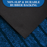 Door Mats Non Slip Indoor & Outdoor Blue