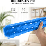 Bath Shower Mat Non Slip PVC Bathroom Rubber Light Blue