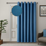 Blackout Linen Curtains, Eyelet Design - Thick & Heavy