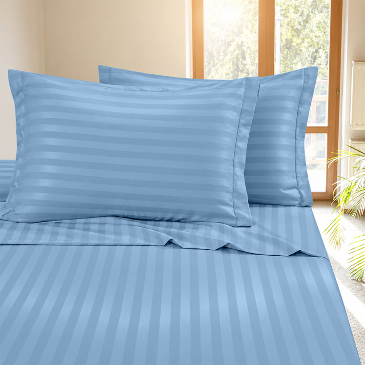 Dobby Stripe Fitted Sheet 40CM