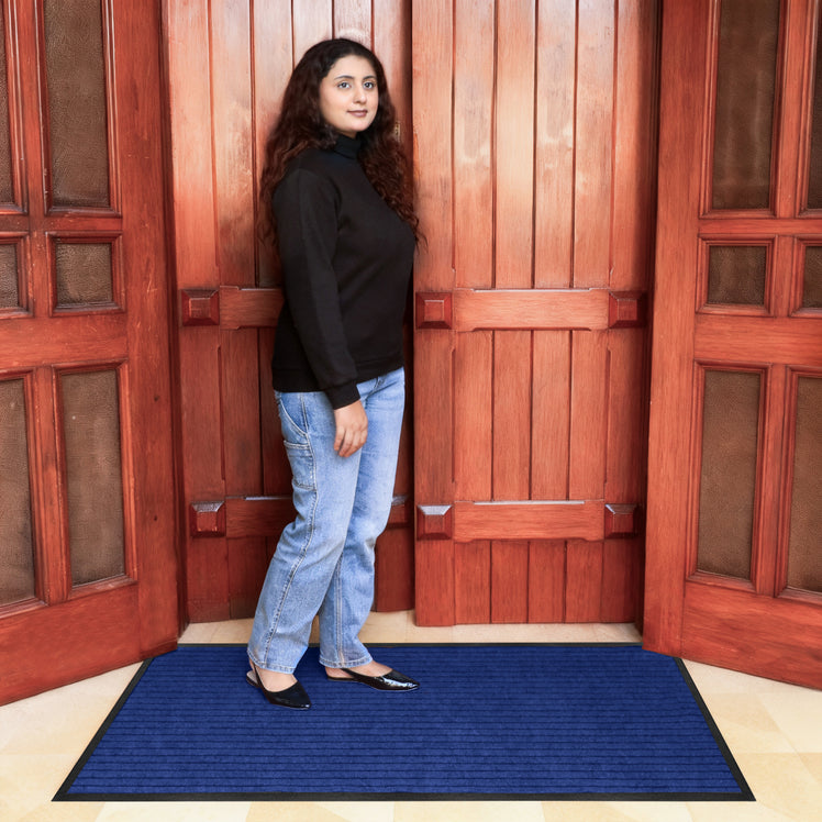 Door Mats Non Slip Indoor & Outdoor Blue