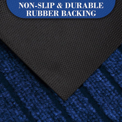 Door Mats Non Slip Indoor & Outdoor Blue