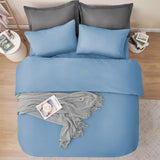 4 Piece Bedding Set Duvet Cover, Pillowcases & Fitted Sheet