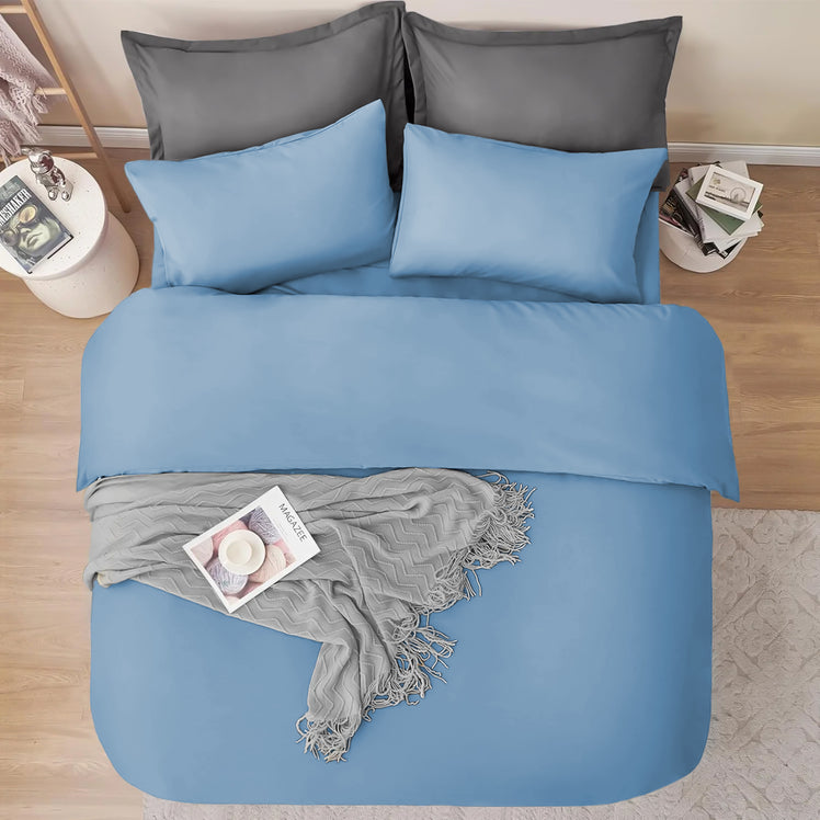 4 Piece Bedding Set Duvet Cover, Pillowcases & Fitted Sheet