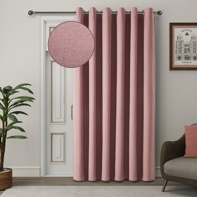 Blackout Linen Curtains, Eyelet Design - Thick & Heavy