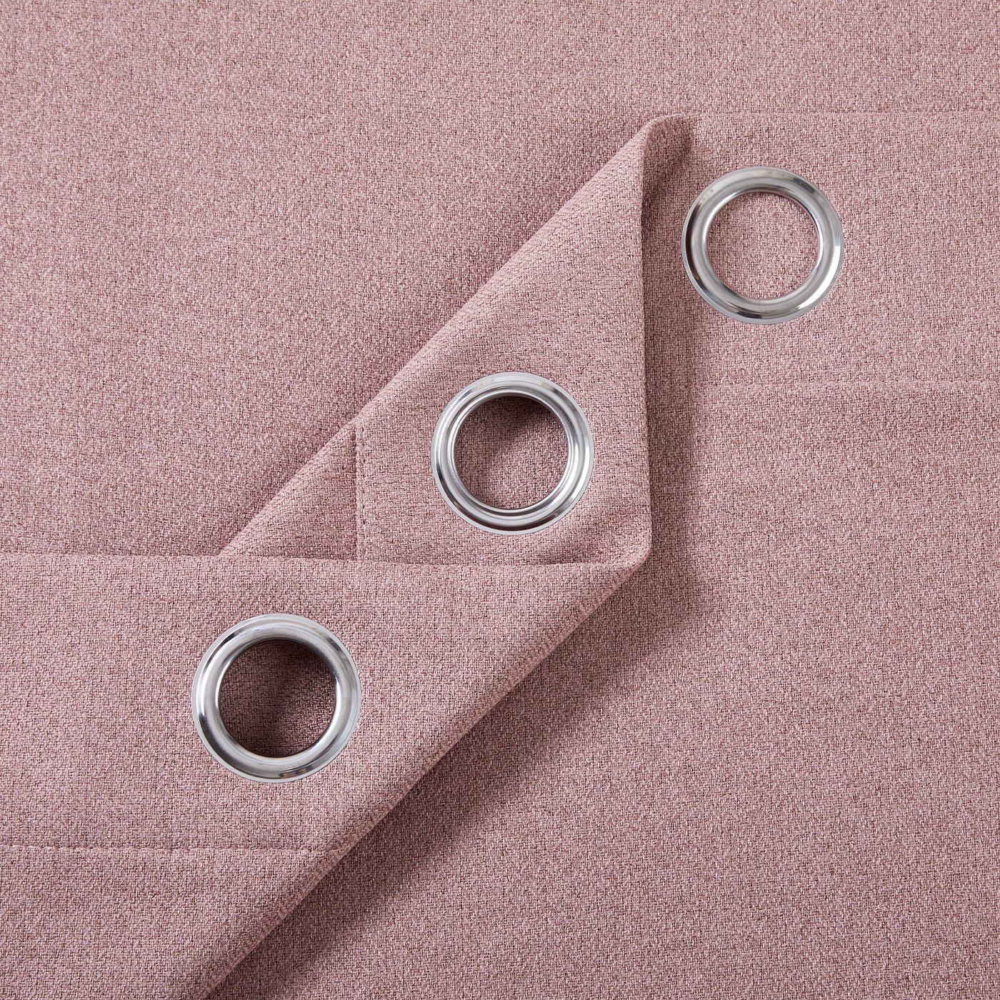 Blackout Linen Curtains, Eyelet Design - Thick & Heavy