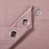 Blackout Linen Curtains, Eyelet Design - Thick & Heavy