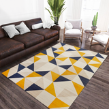 Modern Geometric Triangle Pattern Area Rug