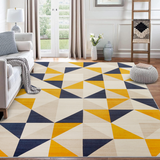 Modern Geometric Triangle Pattern Area Rug